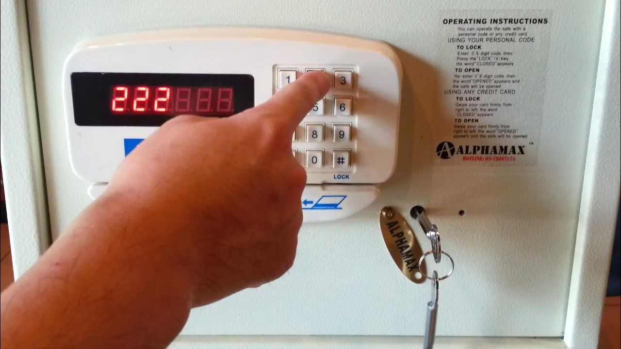 How to Open Digital safe with key YouTube
