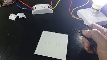 Vhome smart home wireless receiver touch wall stickers remote control operation demonstration