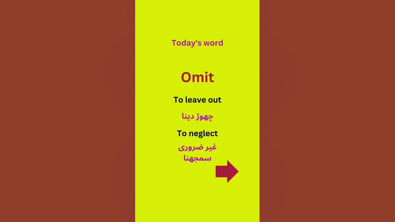 omit-meaning-more-words-in-my-channel-dailyvocabulary-learnenglish