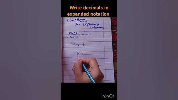 Decimal in expanded notation #kids class 3 to 5#maths