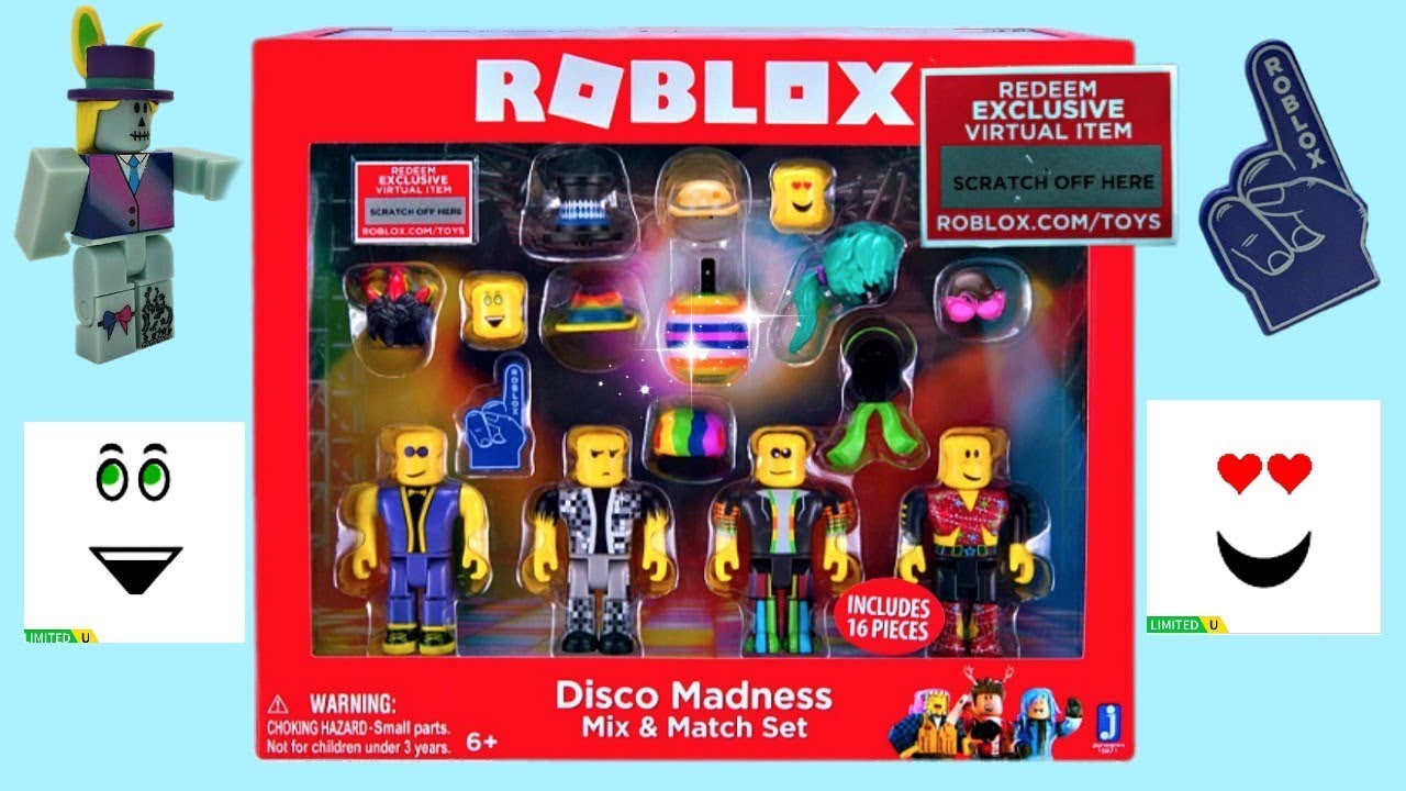 Roblox Disco Madness Playset Unboxing Toy Review Youtube