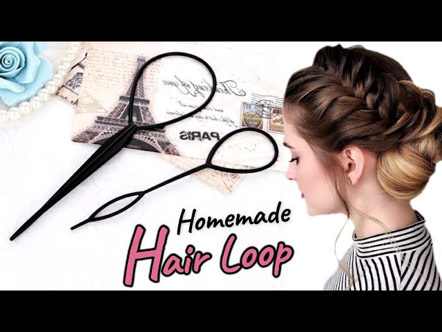 DIY hair loop tool, how to make hair styling tools at home