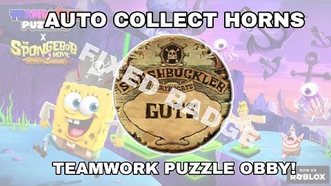 [ TEAMWORK OBBY BADGE ] Teamwork Puzzle Obby Script - Instant Badge WORKING.