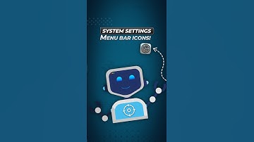 System settings menu bar icons #shorts #menubar #apple