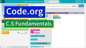 Drawing Shapes with Loops Part 5 Course D Code.org Tutorial with Answer