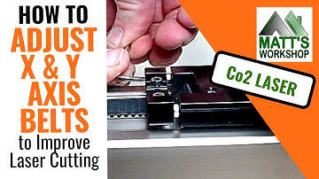 Adjusting The X & Y Belts On Co2 Laser Engraving Machine - Chinese 80W CNC Laser Cutting Machine