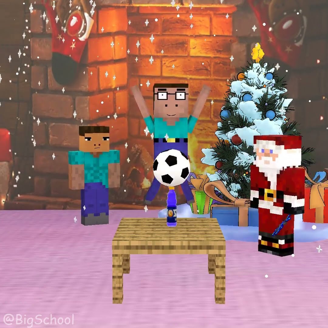 The ball-throwing challenge to receive Santa Claus's gift! ??