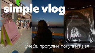 simple vlog: прогулка, покупки из зя, учёба || anyaaxxm 🤍