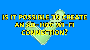 Ubuntu: Is it possible to create an ad-hoc wi-fi connection?