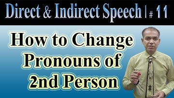 How to Change “Pronouns of 2nd Person” | Direct & Indirect | Video # 11|Sarwan Khattak|Urdu/Hindi