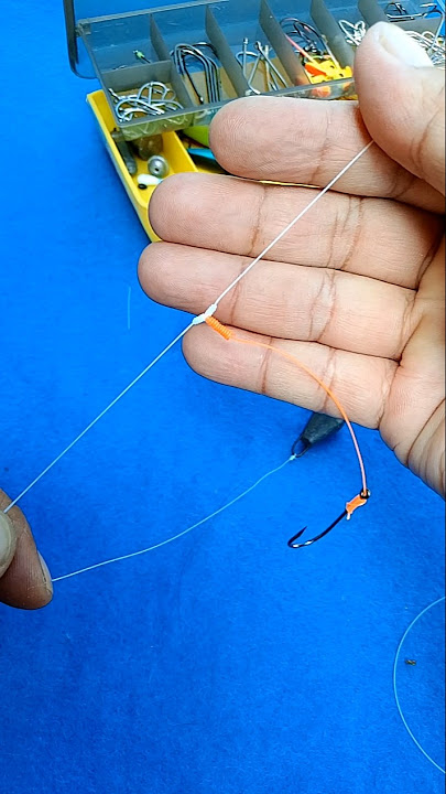 Cara membuat rangkaian pancing dasaran anti melintir #fishing #fishingknot #simpulpancing #tutorial