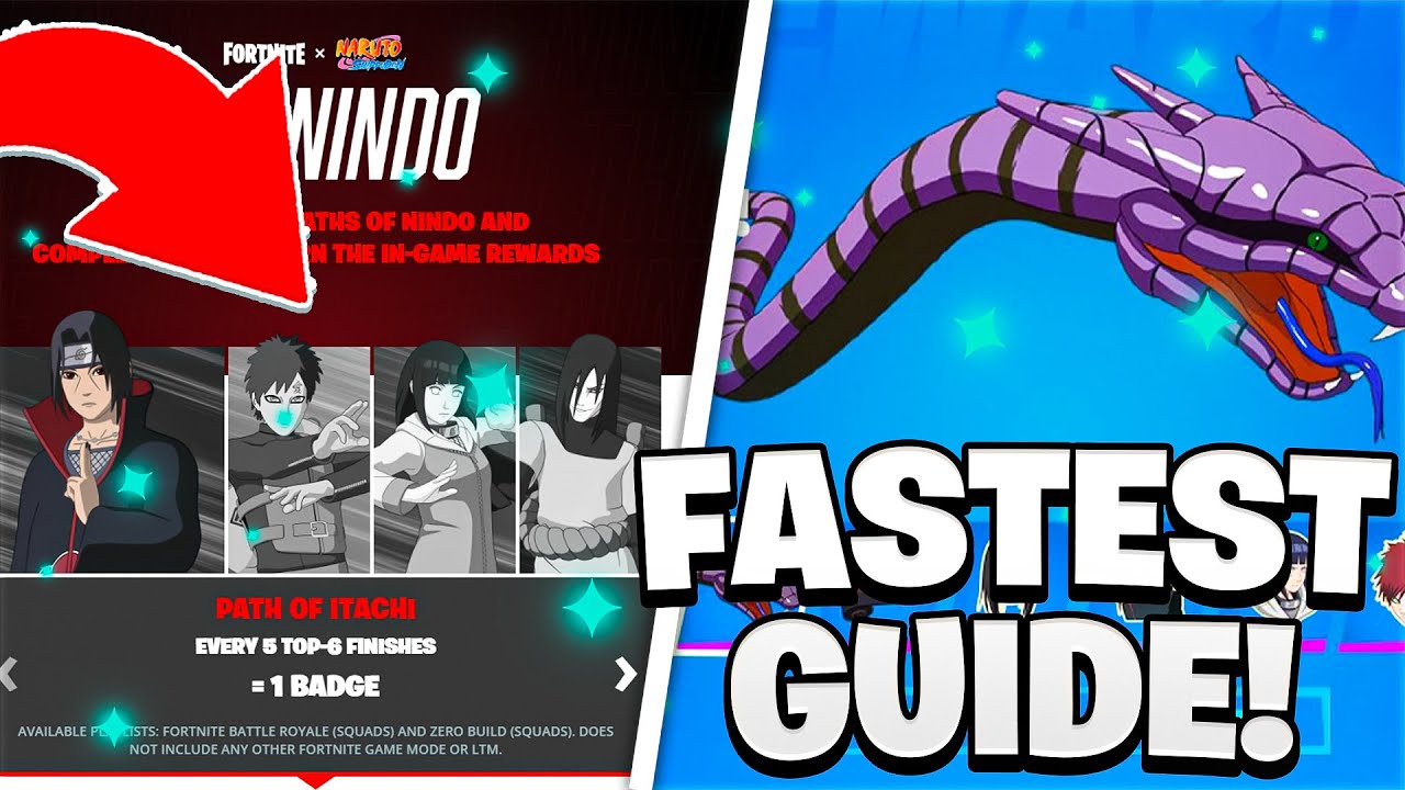 Fortnite: Nindo Challenges & Rewards (FREE!!!) Naruto!!! 