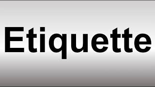 How to Pronounce Etiquette screenshot 3