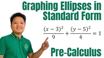 How to graph an ellipse with center at (h, k) | @ProfD