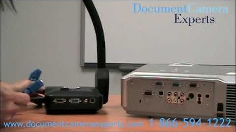 How to connect an AVerMedia AVerVision CP300 document camera to a projector