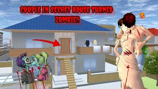 SECRET DOOR! COUPLE TURNED ZOMBIE!😳 | SAKURA SCHOOL SIMULATOR 