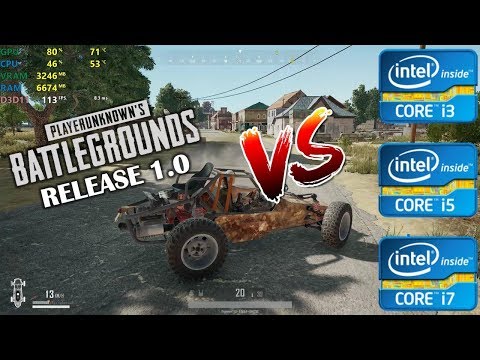 Intel Core i3 vs i5 vs i7 | PUBG 1.0 - Gaming Performance - Release version