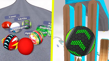 🌐⚪️Going Balls (Checkpoint Race vs Challenge Level)! Max Level SpeedRun Gameplay iOS Android