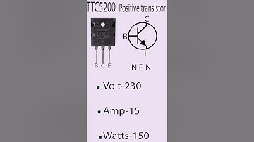 TTC5200 The Heart of Your Audio Amplifier  #youtubeshorts #TTC5200 #transistor #circuitdesign