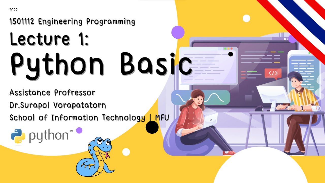 1501112 Engineering Programming | Lecture 1 Python Basic | Sec 3-4 ...
