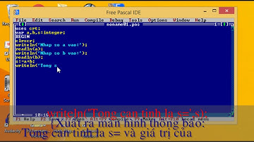 Chương trình tính tổng 2 số nguyên dương
