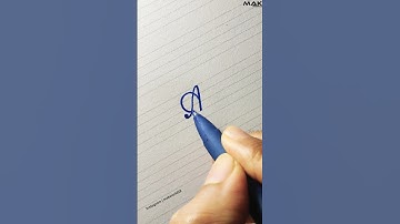 How to write letter "A" in calligraphy #shorts #calligraphy #lettering