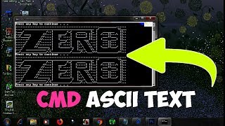 How to make custom ascii-art in Command prompt || Batch file💻⌨️🖥️