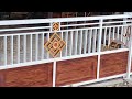 Pagar minimalis dengan kombinasi plat motif serat kayu.# Bengkel las Better.