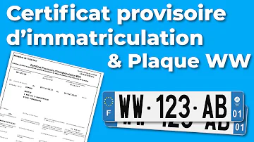 Comment obtenir plaque provisoire ?