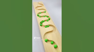 Suck the Colors ASMR | Soft Cups Color Sorting with Wood Balls & Bowl #relax