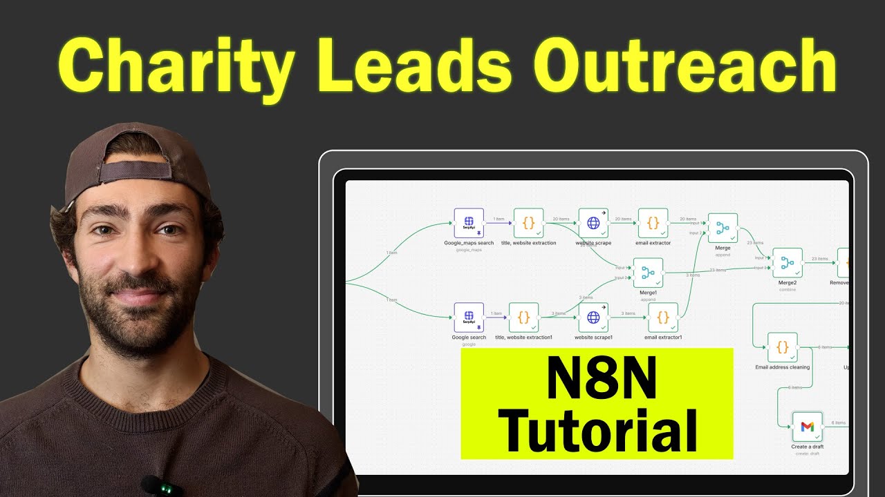 Automate Charity Lead Outreach | Web scraping (N8N workflow)