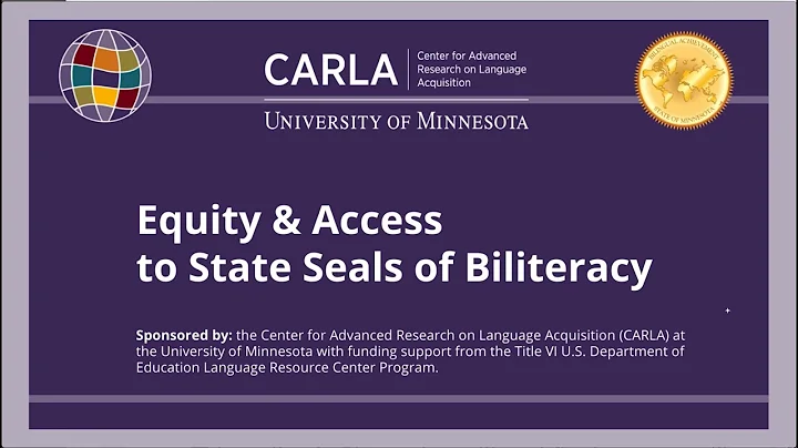Equity & Access to State Seals of Biliteracy