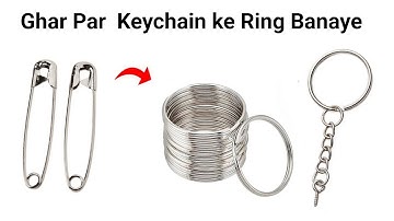 DIY Homemade keychain ring/useful keychain ring making/how to make keychain ring at home