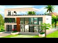 Sims 4 CONSTRUCCIONES CASA MODERNA PARA 3 PERSONAS Speed build