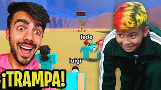 FEDE HIZO TRAMPA JUGANDO AL JUEGO DE CALAMAR EN ROBLOX