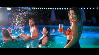 Night Pool Party Video Footage