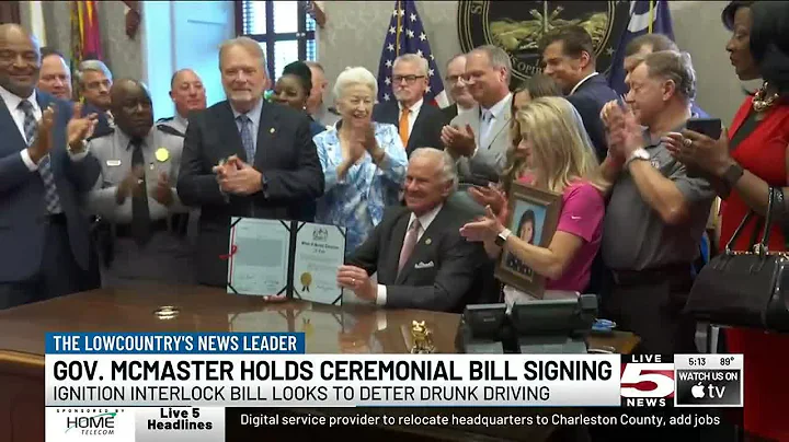 VIDEO: McMaster signs ignition interlock bill to prevent DUI on SC roads