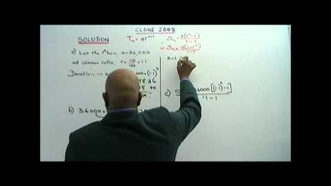 GEOMETRIC PROGRESSION Paper 2 (Form 5 topic)