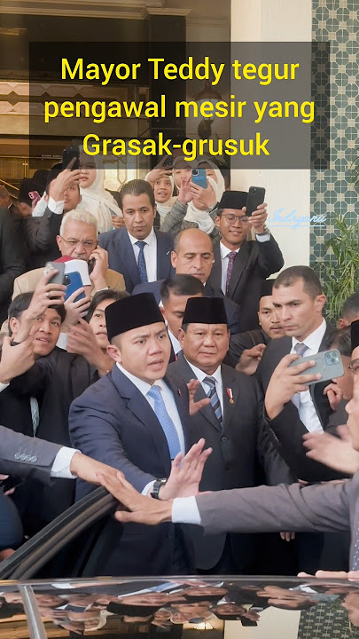 Mayor Teddy tegur pengawal mesir #prabowo #teddyindrawijaya #mesir #indonesia