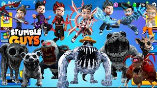 EJEN ALI FUSION BOBOIBOY VS TITAN ZOONOMALY in STUMBLE GUYS