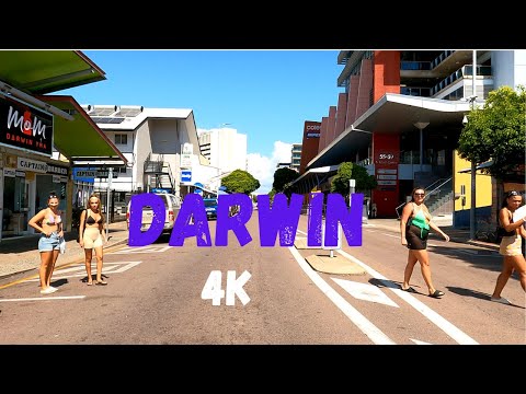 [4K] DARWIN CITY Australia 2022 Driving - Northern Territory - 4K Cinematics Drive of Darwin CBD