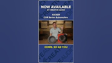 Kicker NEW CompVR Series Subwoofers are NOW AVAILABLE | New at Creative Audio
