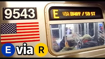 ⁴ᴷ⁶⁰ E trains Rerouted over the R Line to Whitehall St