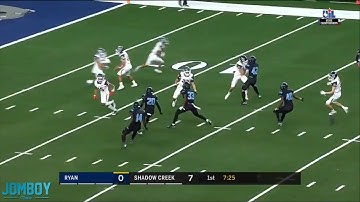 Denton Ryan High School pulls off trick play on the kick return for the touchdown, a breakdown