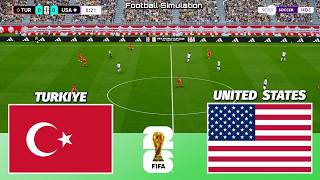 🔴 LIVE | Turkiye vs USA - FIFA World Cup 2026 | PES 21 Simulation