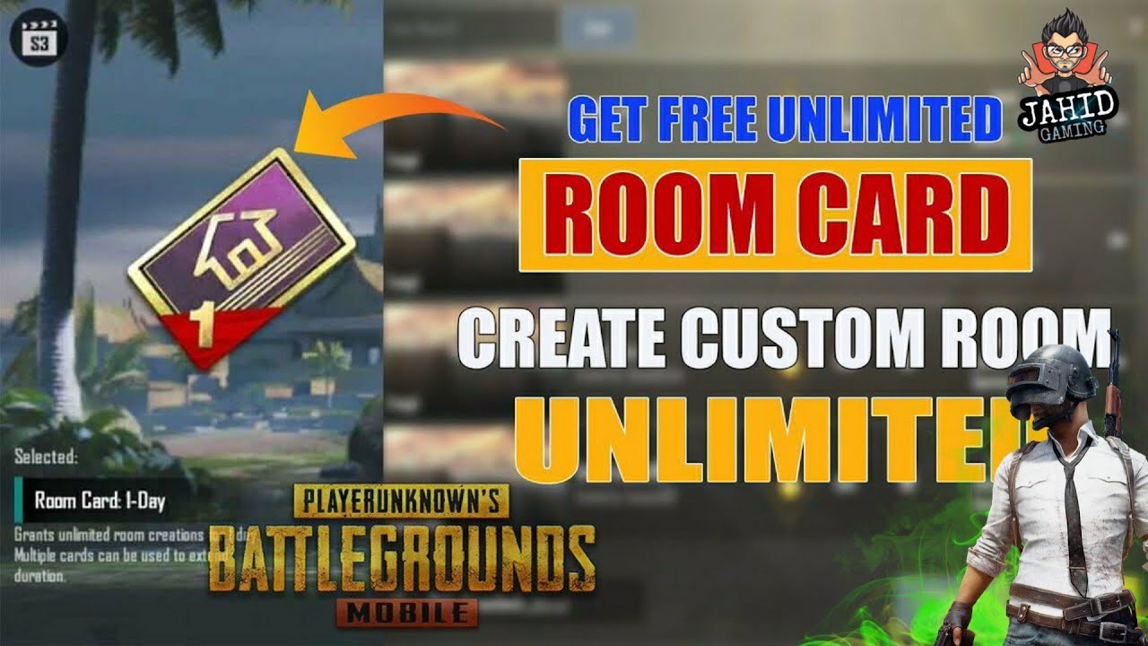 How To Get Free Custom Room Card In Pubg Mobile Jahid Gaming YouTube