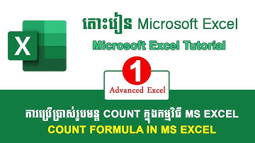 COUNT Function | Advanced Excel រៀន Excel កម្រិតខ្ពស់- Lesson 1