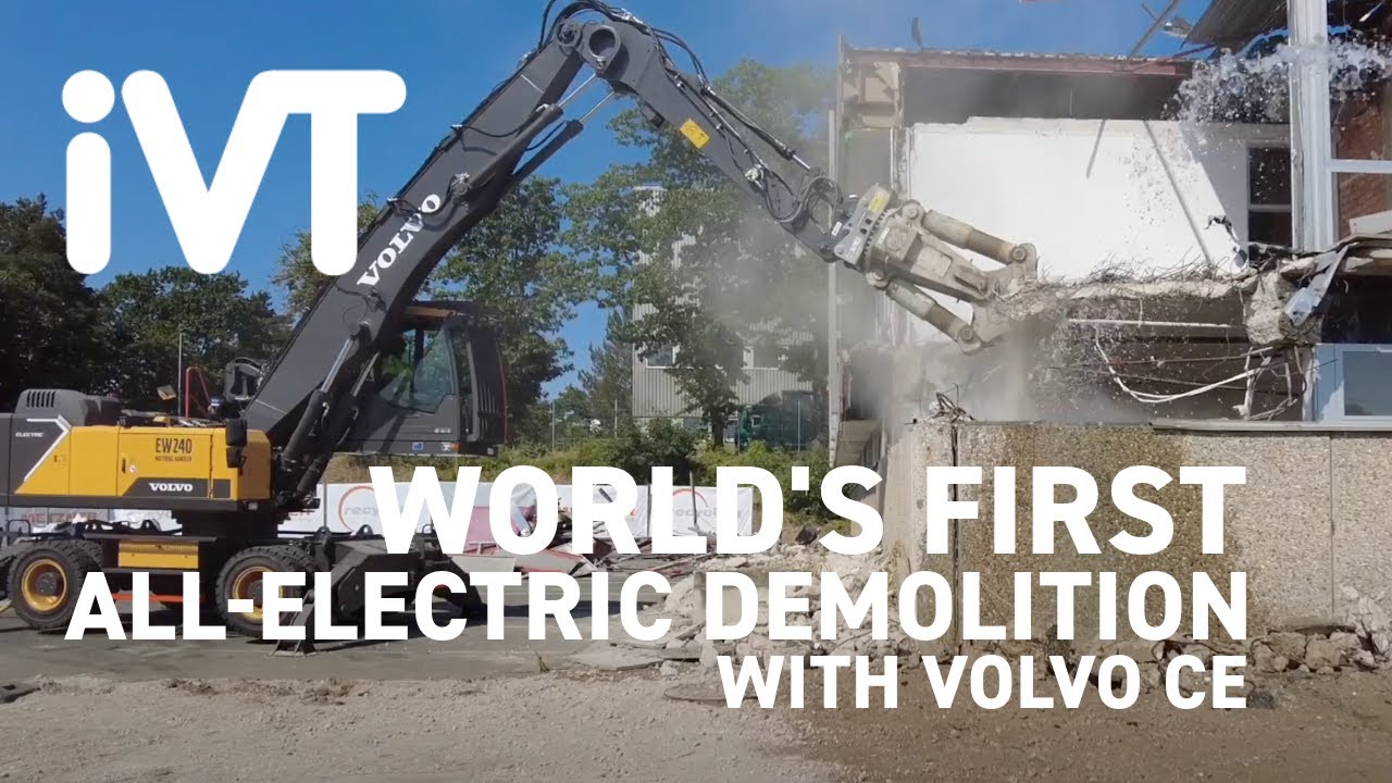 WORLD FIRST: Volvo CE demonstrates first ever real-world all-electric demolition site