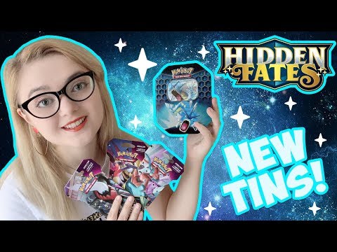 Brand New HIDDEN FATES Tin Opening!