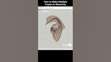 sketchup tutorial - How to make multiple copies in sketchup